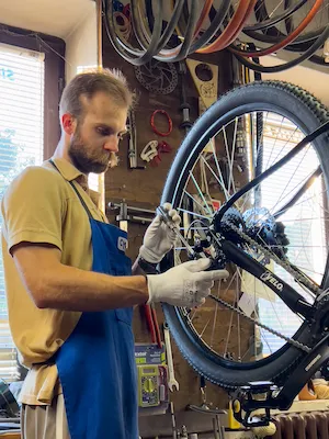 cyklo servis, oprava kol